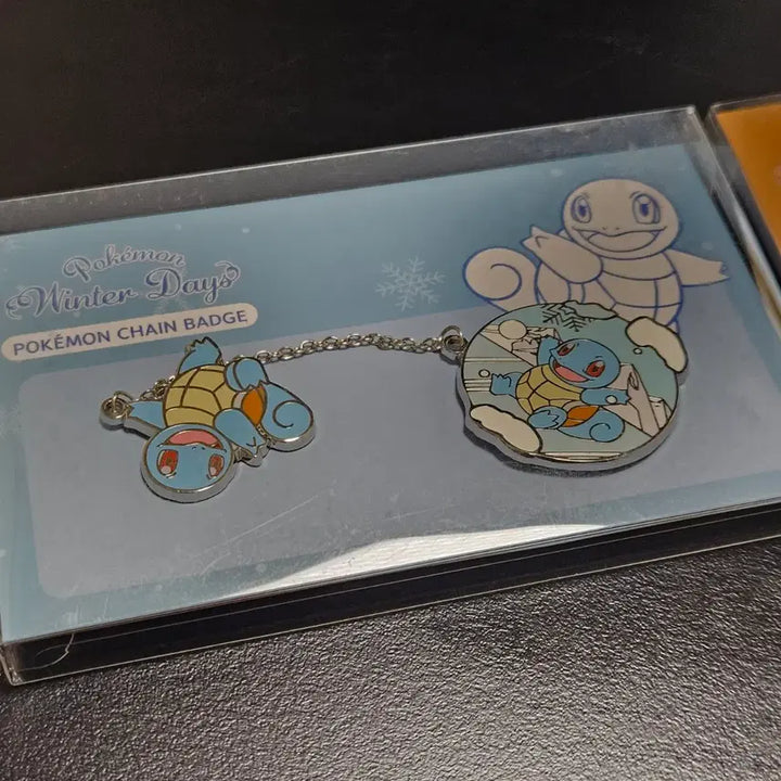 [BUNJANG] Pokemon Store Chain Badge "Winter Days" Set / 포켓몬 스토어 체인 뱃지 Winter Days 이상해씨 파이리 꼬북이 3종 일괄 판매