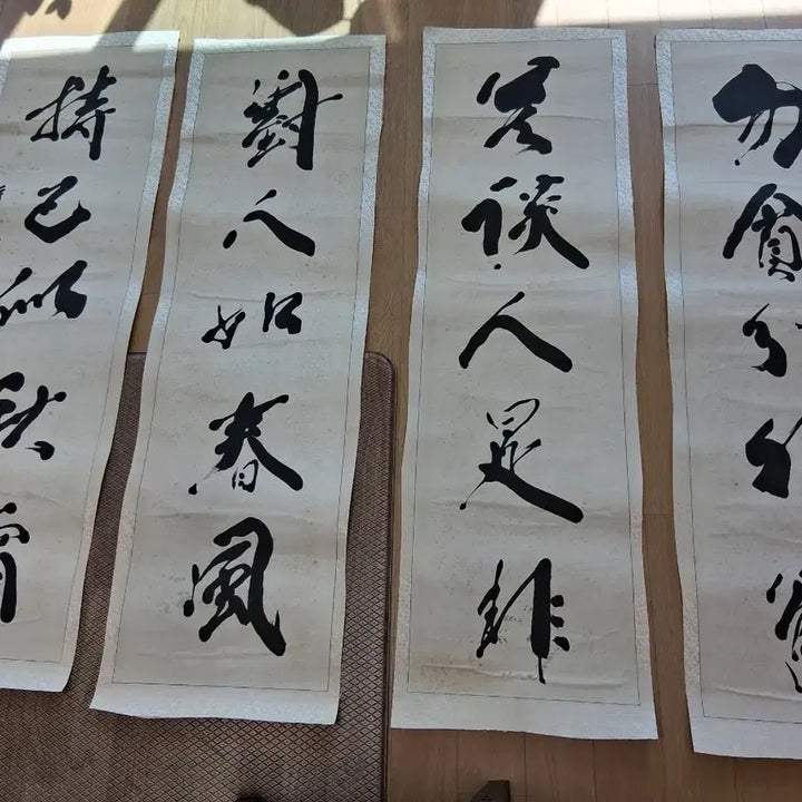 [BUNJANG] Master Calligraphy 8-Panel Folding Screen by Do-yeon Kim Jeong / 추사체의 거목 도연 김정 선생님의 명필서예 8폭병풍 작품입니다