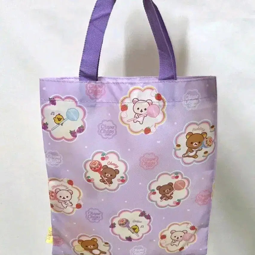 [BUNJANG] San-X Rilakkuma x Chupa Chups Collaboration Purple Bag / (새상품) 산엑스 리락쿠마 x 츄파츕스 가방