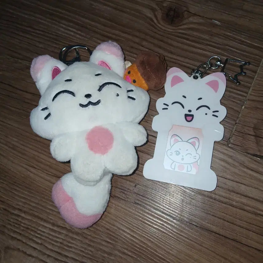 [BUNJANG] ENHYPEN Sunwoo Enchin Plush Doll + Mini Photocard Holder / 엔하이픈 선우 엔친 키슈 인형 + 미니 포토카드 증사 홀더