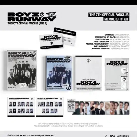 [BUNJANG] The Boyz THE B 7th Generation Fanclub Kit (Unsealed) / 더보이즈 더비 7기 키트 미개봉 양도