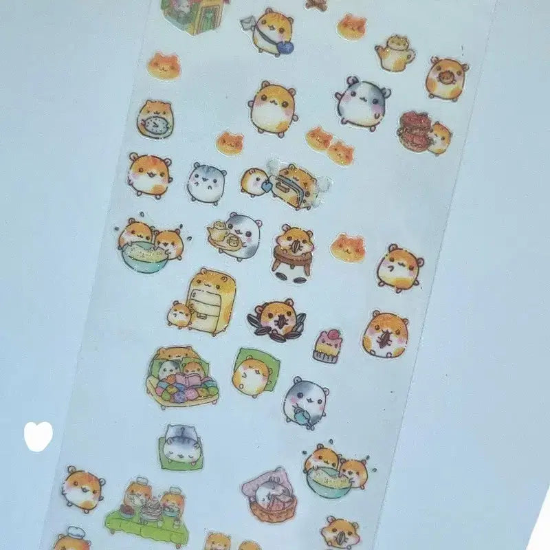 [BUNJANG] Vintage Bakery Hamster Sticker Set / **오늘만**고전 햄스터 스티커 빵집햄