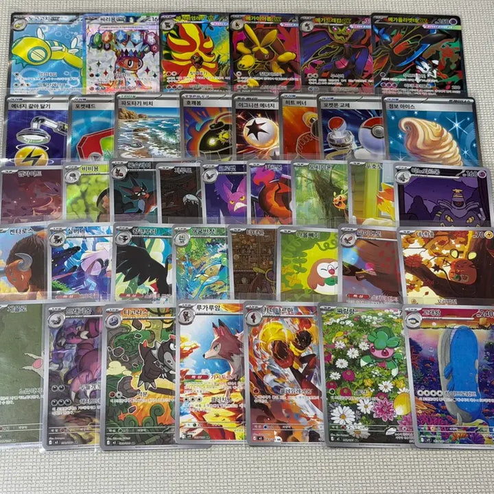 [BUNJANG] Pokemon Card Bundle Set - SR, AR, Popular Cards Included - Mint Condition / 최저가) 포켓몬카드 SR AR카드 인기카드 포함 미중복 일괄 상태최상!