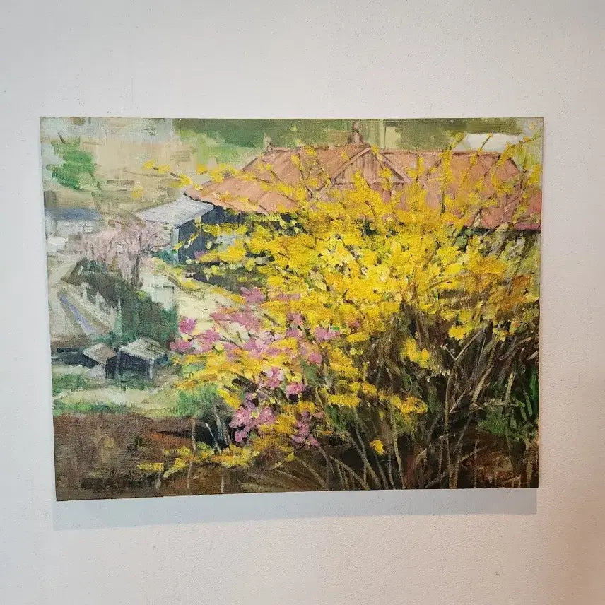 [BUNJANG] Lee Mi-young "Spring of Hometown" Oil on Canvas (15F, 2004) / [서양화가 이미영] 고향의 봄 (15호, 2004년 작)