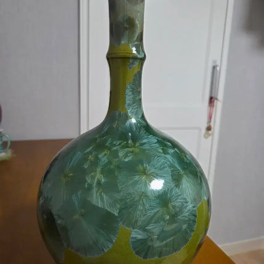 [BUNJANG] Snowflake Crystal Glaze Ceramic Vase / 눈꽃 보석 결정유 도자기