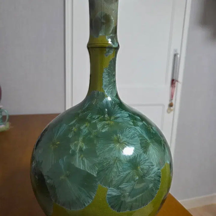 [BUNJANG] Snowflake Crystal Glaze Ceramic Vase / 눈꽃 보석 결정유 도자기