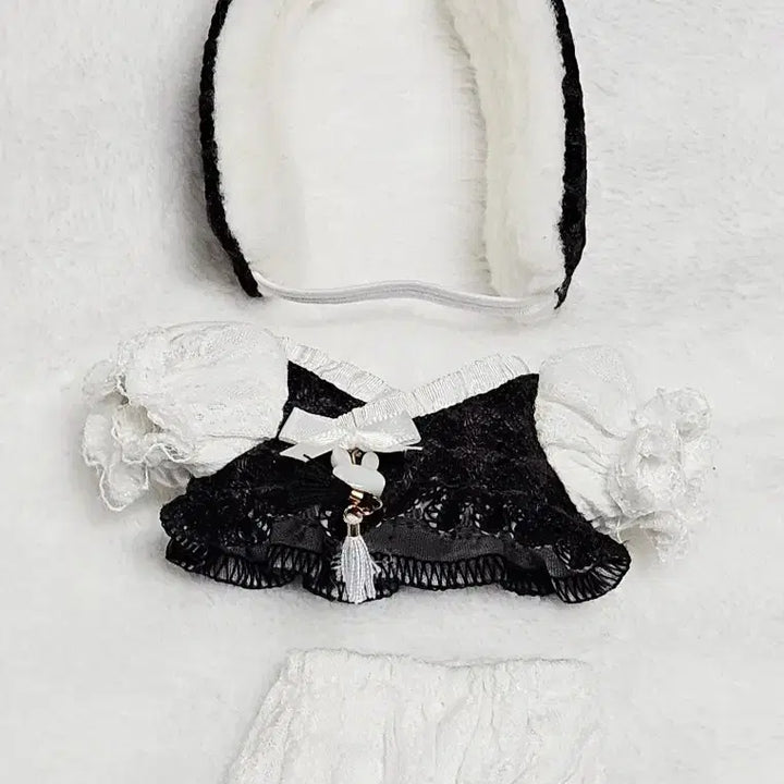 [BUNJANG] 10cm Doll Clothes Tweed Hanbok Cocoa Black Basic Pants / (현물) 10cm 솜 인형옷 씽그리옷장 트위드한복 코코아블랙 베이직바지