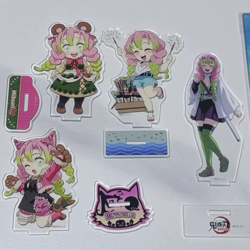 [BUNJANG] Demon Slayer Mitsuri Kanroji Acrylic Stand Bundle / 귀멸의 칼날 미츠리 아크릴 스탠드 일괄 판매