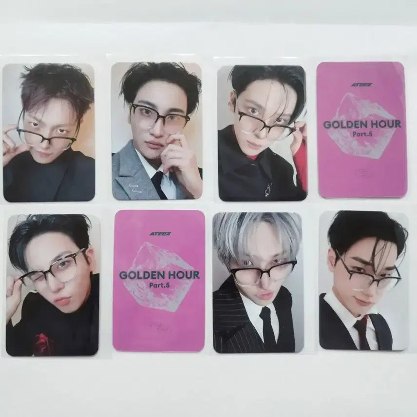 [BUNJANG] ATEEZ Golden Hour : Part.5 Dear My Muse Lucky Draw Black Horn-Rimmed Glasses Set / 에이티즈 뿔테 - 골든아워5 디마뮤 특전