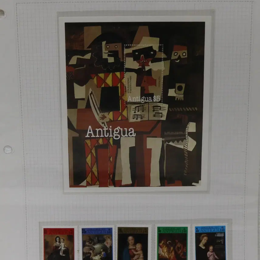 [BUNJANG] Foreign Stamps No. 98: Antigua Sheet Single Set (6 Types) / [외국 우표 NO.98] 안티과 시트 싱글 6종