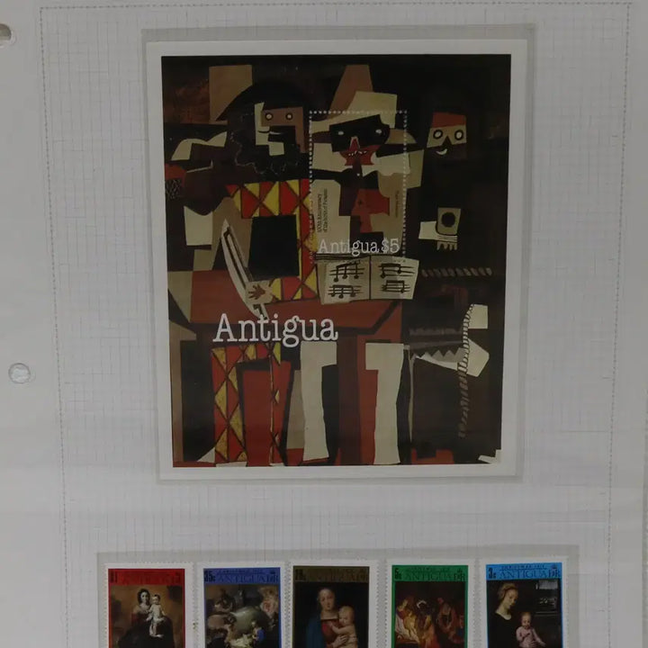[BUNJANG] Foreign Stamps No. 98: Antigua Sheet Single Set (6 Types) / [외국 우표 NO.98] 안티과 시트 싱글 6종