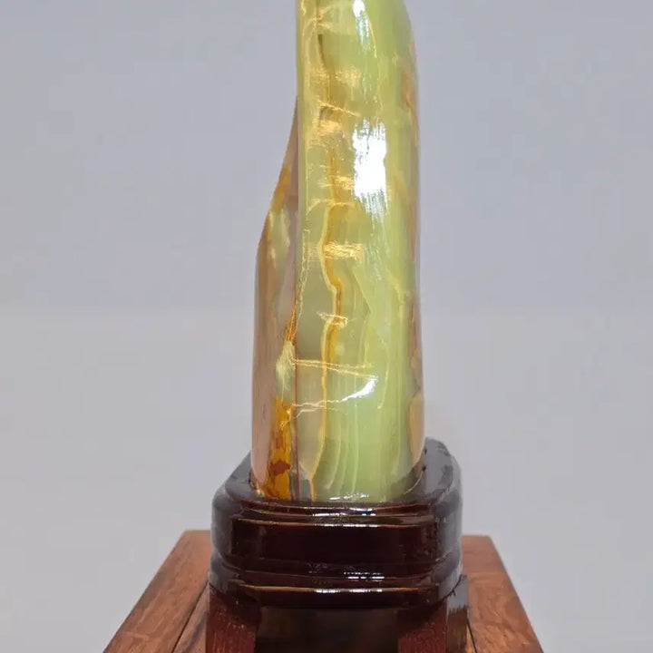 [BUNJANG] Unique Jade Stone with Mountain Landscape Pattern / 26072910 좋은 기운을 주는 산경 문양이 독특한 옥가공석 광물 수석 팝니다