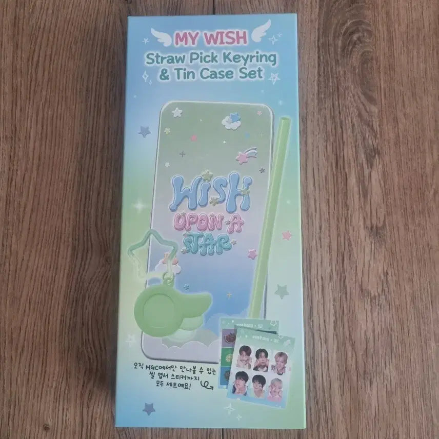 [BUNJANG] NCT WISH MY WISH Straw Pick Keyring &amp; Tin Case Set / [NCT WISH] MY WISH 스트로우픽 키링 &amp; 틴케이스 세트 판매합니다 !
