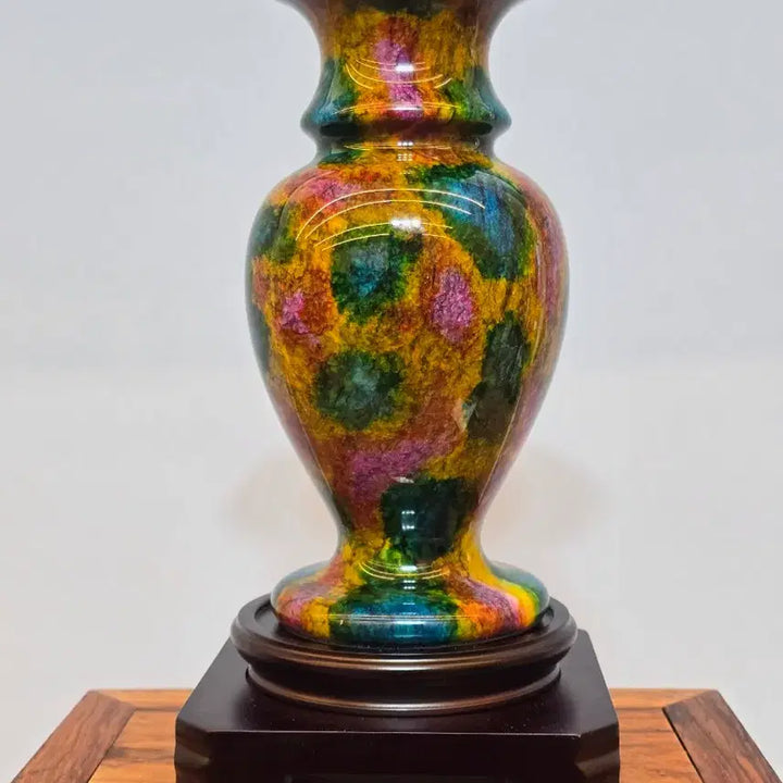 [BUNJANG] Chilchaeok Jade Vase and Mineral Stone / 26072911 좋은 기운을 내뿜는 칠채옥 화병 광물 수석 팝니다