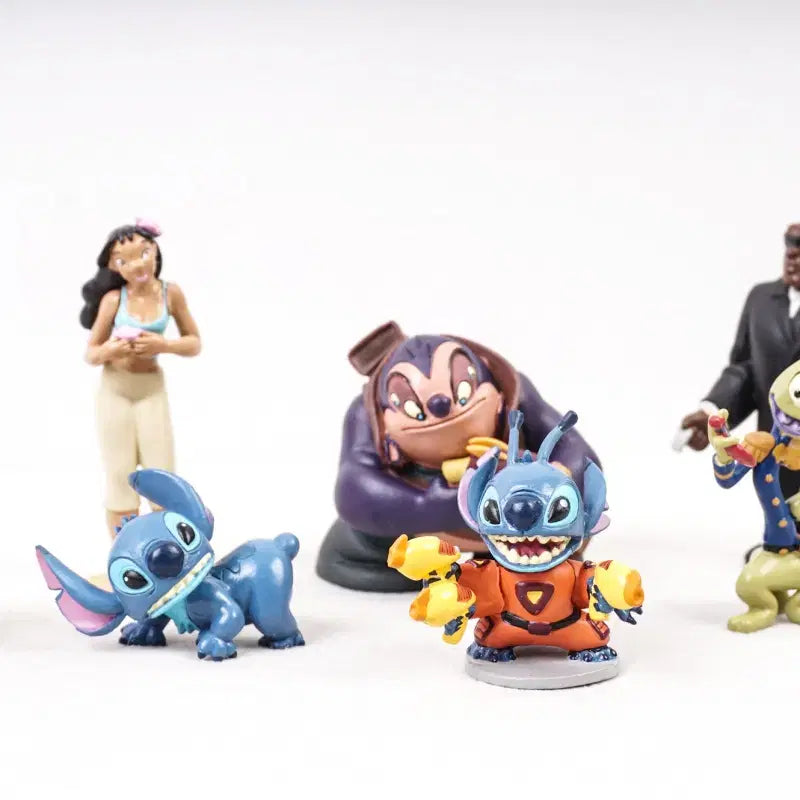 [BUNJANG] Disney Store Lilo &amp; Stitch 7-Piece Figure Set / DISNEY STORE X LILO&amp;STITCH 디즈니 스토어 릴로앤스티치 피규어 7종세트 A166