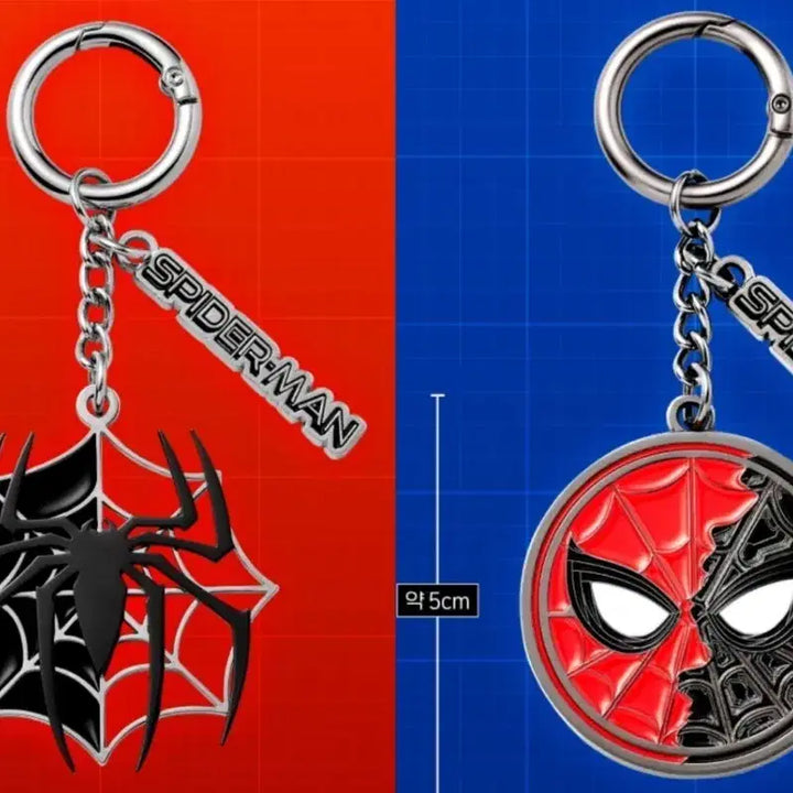 [BUNJANG] Spider-Man Web &amp; Mask Keychain Set (New) / 스파이더맨 거미줄+마스크 키링 세트 팝니다. (새상품)