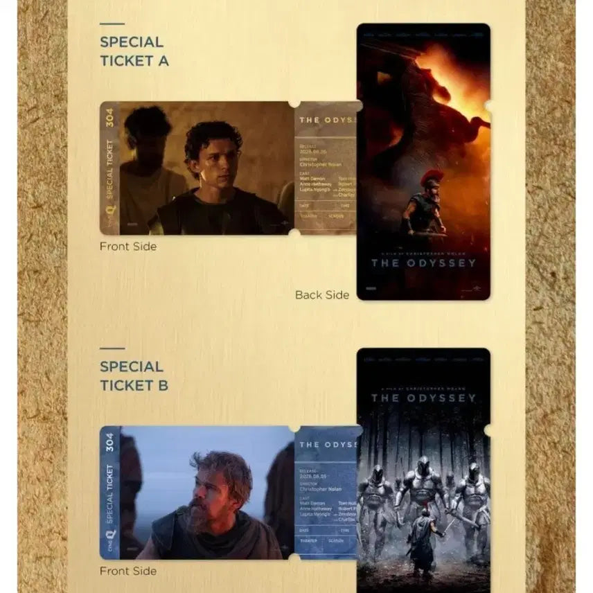 [BUNJANG] Odyssey Special Ticket Set (2 Types) / 오디세이 스페셜티켓 2종세트 스티