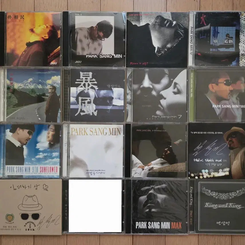 [BUNJANG] Park Sang Min Complete Album Collection (Volumes 1-14, Mix) Signed CDs Included / 박상민CD모음( 1집~14집, MIX )
