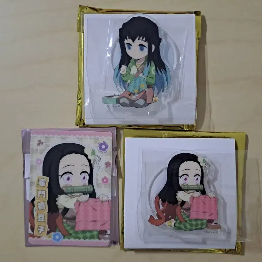 [BUNJANG] Demon Slayer Handmade Acrylic Muichiro &amp; Nezuko Bundle / 귀멸의칼날 핸드메이드 아크릴 무이치로 네즈코 일괄 판매합니다.