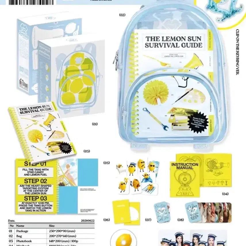 [BUNJANG] Hatsuhana Lemon Tang Summer Kit Unsealed (No Photocard) / 하츠투하츠 레몬탱 썸머키트 개봉 (포카x)