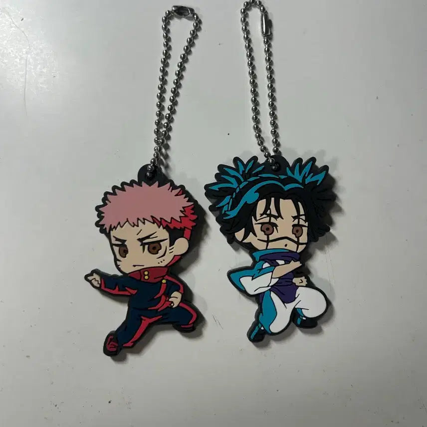[BUNJANG] Jujutsu Kaisen Itadori Choso Rubber Strap Keychain Set / 주술회전 러버스트랩 이타도리 쵸소우 키링 팝니다