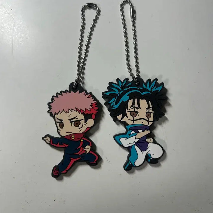 [BUNJANG] Jujutsu Kaisen Itadori Choso Rubber Strap Keychain Set / 주술회전 러버스트랩 이타도리 쵸소우 키링 팝니다