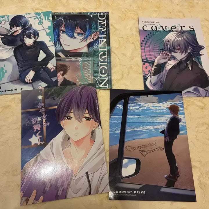 [BUNJANG] Nijisanji Nijiso Mayuzumi Kai Fuwa Minato Kenmochi Touya Fanbook Bundle / 니지산지 니지소 마유즈미 카이 후와 미나토 켄모치 토우야 회지