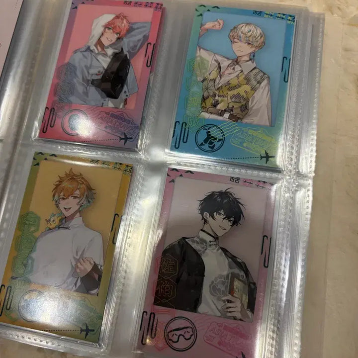 [BUNJANG] Nijisanji Orient Asia Travel Can Badge &amp; Cheki Set / 니지산지 오리엔스 아시아 트레블 캔뱃지 체키 사이키 잇테츠