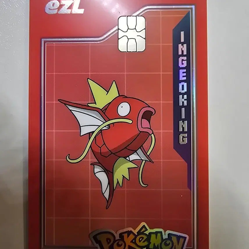 [BUNJANG] Pokemon 30th Anniversary Limited Edition Ezzl Transit Card Magikarp / 잉어킹 포켓몬 30주년 한정판 이즐 교통카드