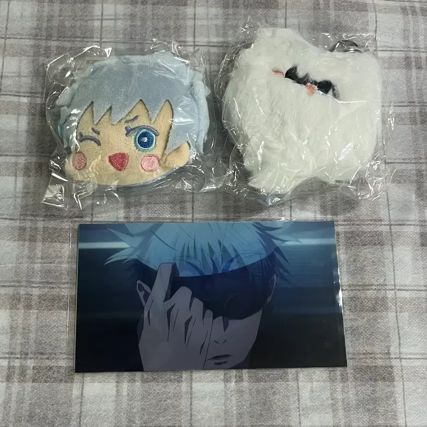 [BUNJANG] Jujutsu Kaisen Gojo Satoru Coin Purse Keychain &amp; Lenticular Bundle Set / 주술회전 고죠 사토루 동전지갑 키링 렌티큘러 일괄