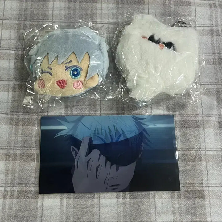 [BUNJANG] Jujutsu Kaisen Gojo Satoru Coin Purse Keychain &amp; Lenticular Bundle Set / 주술회전 고죠 사토루 동전지갑 키링 렌티큘러 일괄