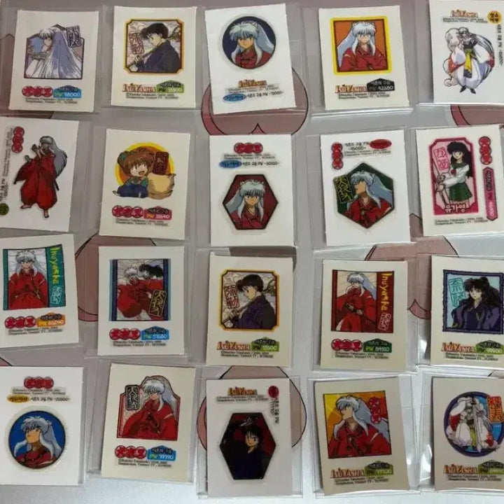 [BUNJANG] Inuyasha Set 1 &amp; 2 Seal Stickers / (2페이지) 이누야샤 1탄,2탄 씰스티커 고전문구