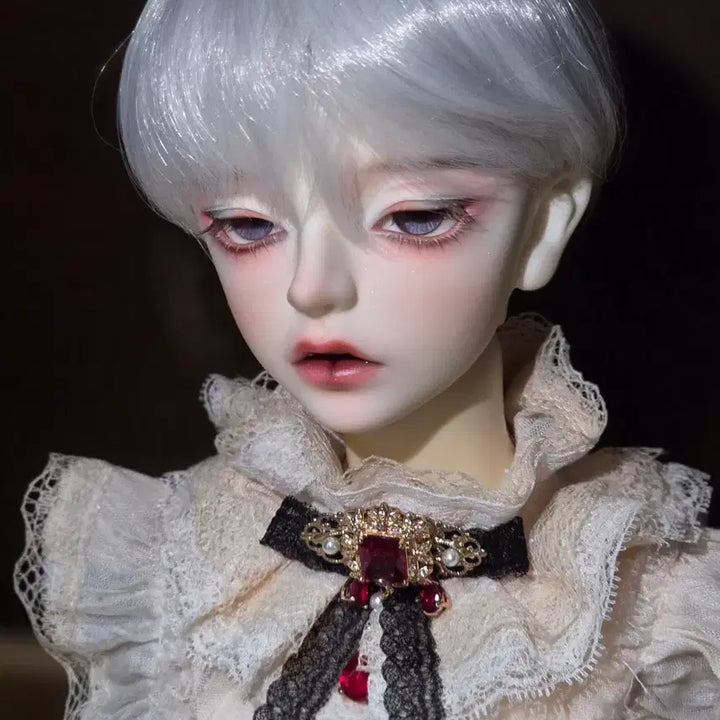 [BUNJANG] Misaeng Silver Short Cut Wig 8-9 inch for BJD Dolls / 은발 숏컷 8~9인치 가발 팝니다. 구체관절인형 BJD