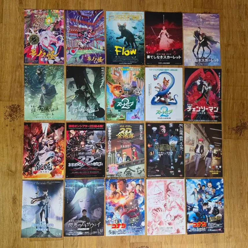 [BUNJANG] 79-Piece Movie Flyer Collection: Detective Conan, Chainsaw Man, Minions, Jujutsu Kaisen, Toy Story, Gundam, Doraemon, Assassination Classroom, Gintama, The Slime Diaries, Project SEKAI, Attack on Titan, White Snake / 총79장)코난하이웨이 체인소맨 미니언즈 주술회전 토