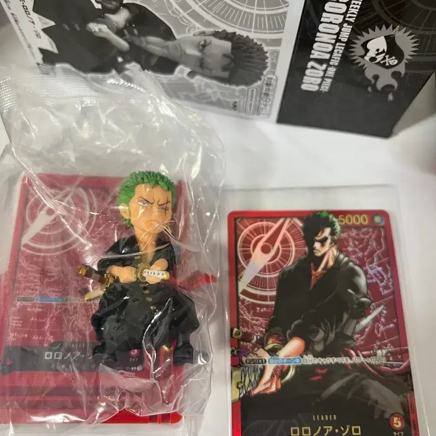 [BUNJANG] One Piece Card Roronoa Zoro Figure / 원피스 카드 레카피그 조로 +조로 피규어