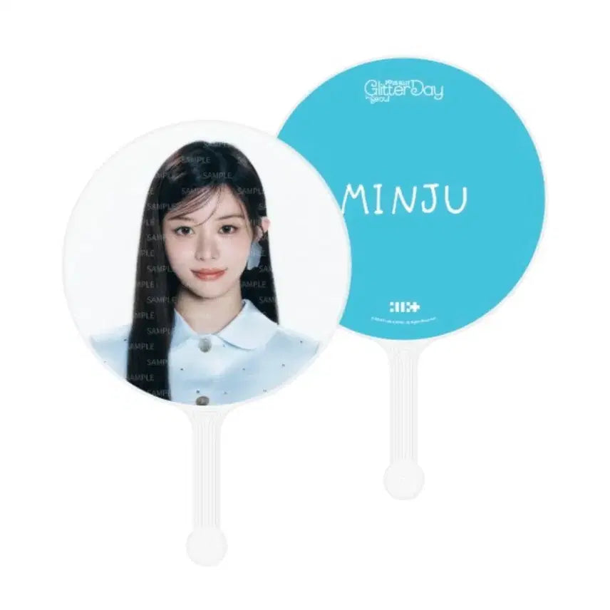 [BUNJANG] Glitter Day Minju Uchiwa Fan Image Picket / 글리터데이 민주 우치와 부채 이미지 피켓