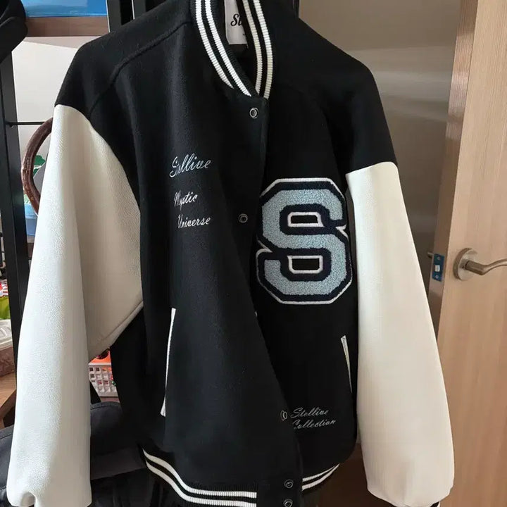 [BUNJANG] Stellive Milky Way Varsity Jacket Size 2 / 스텔라이브 밀키웨이 바시티 2사이즈