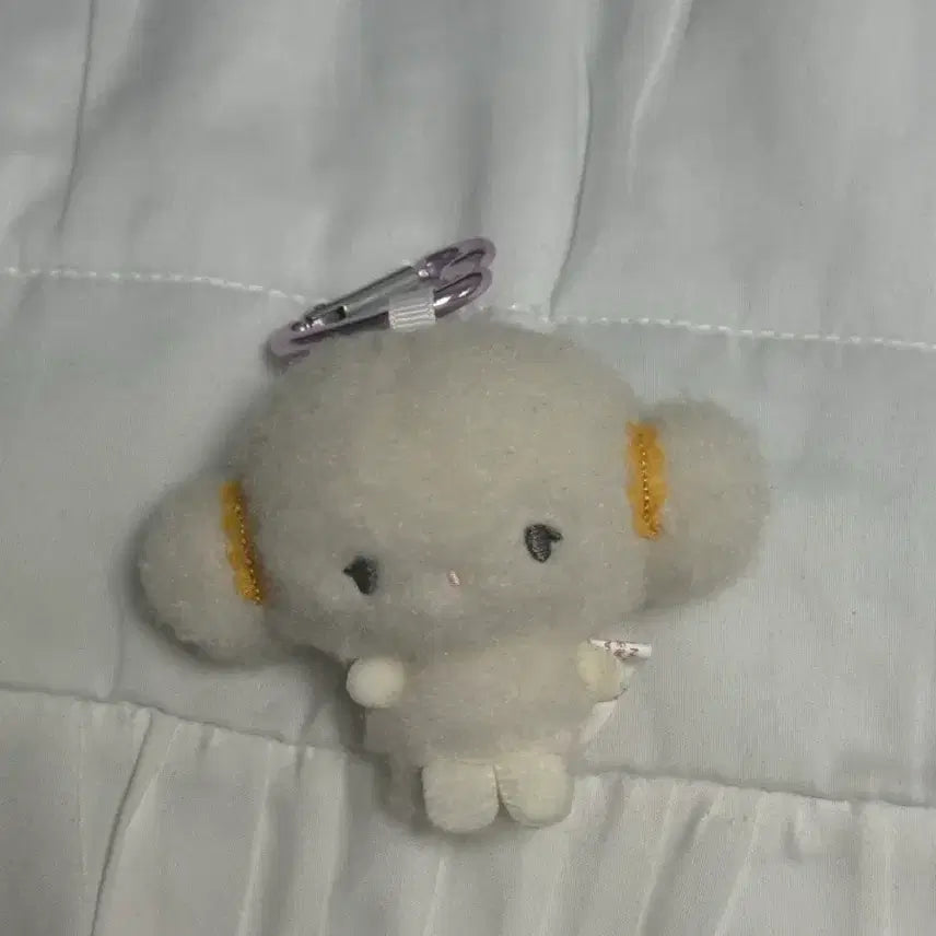 [BUNJANG] Sanrio Corgi Myu Mascot Heart Carabiner Doll Keyring Plush / 산리오 코기뮹 마스코트 하트 카라비너 인형 키링 누이