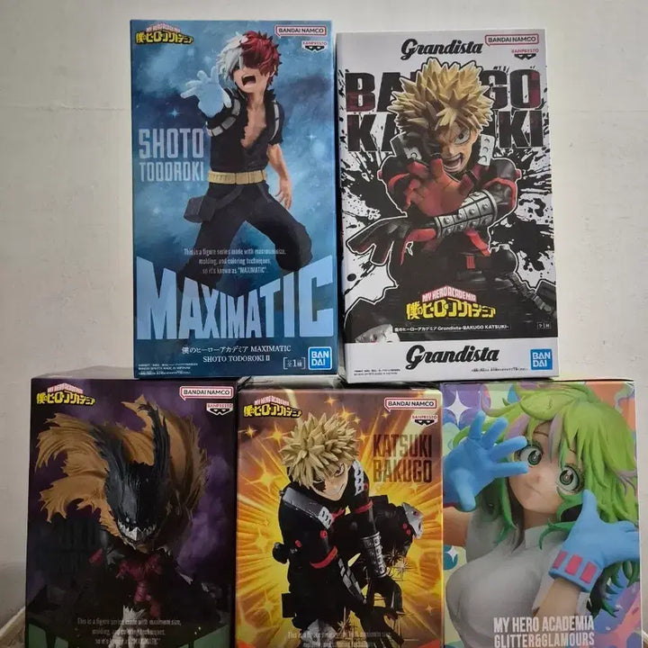 [BUNJANG] My Hero Academia 5-Piece Figure Set (Shoto, Bakugo, Izuku, Tooru) / 나의 히어로 아카데미아 피규어 5종 세트 (쇼토, 바쿠고, 이즈쿠, 토오루)