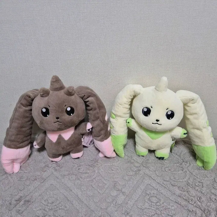 [BUNJANG] Digimon Medium Plush Set: Terriermon &amp; Lopmon (25cm) / 디지몬 중형 인형 25cm 테리어몬&amp;로프몬 세트