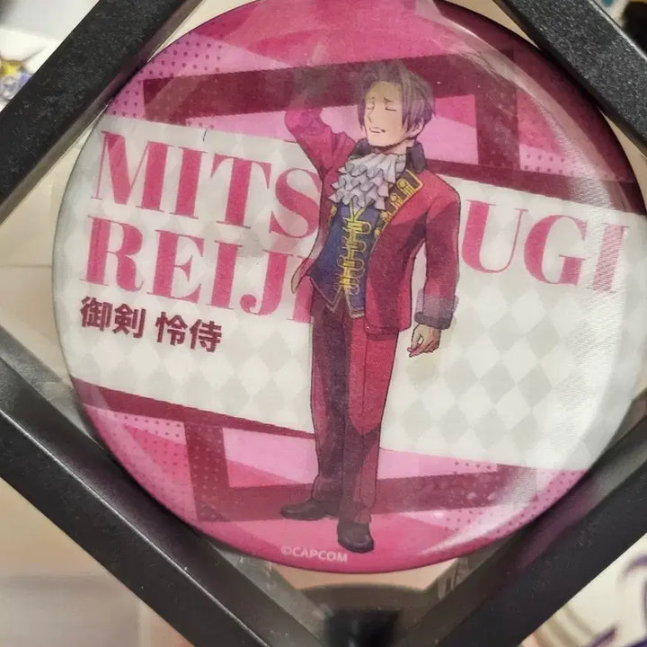 [BUNJANG] Capcom Ace Attorney Reiji Mitsurugi Lenticular Badge / 캡콤 역재 역전재판 미츠루기 레이지 뱃지