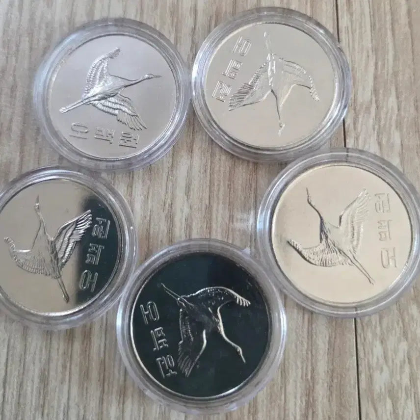 [BUNJANG] 2018 500 Won Coins Bundle Set (5 Coins) / <특년> 2018년 500원 5개 완전미사용