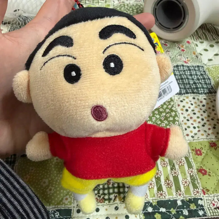 [BUNJANG] Classic Crayon Shin-chan Plush Keychain / 고전 짱구 인형 키링