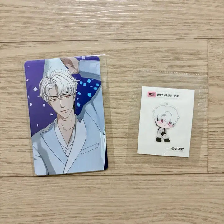 [BUNJANG] PLAVE 2nd Anniversary Popup Photocard &amp; Sticker Set - Eunho / 플레이브 2주년 팝업 포카 띠부 은호 일괄
