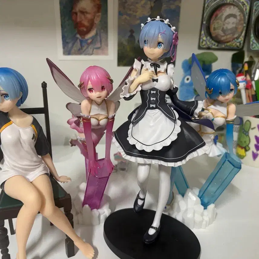 [BUNJANG] Re:Zero Rem Figure Bundle Set (4 Figures) / 렘피규어 일괄