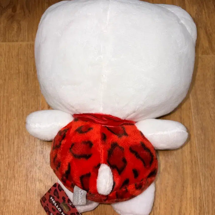 [BUNJANG] Hello Kitty Leopard Print Ribbon Medium Plush / 정품 호피 헬로키티 리본 중인형