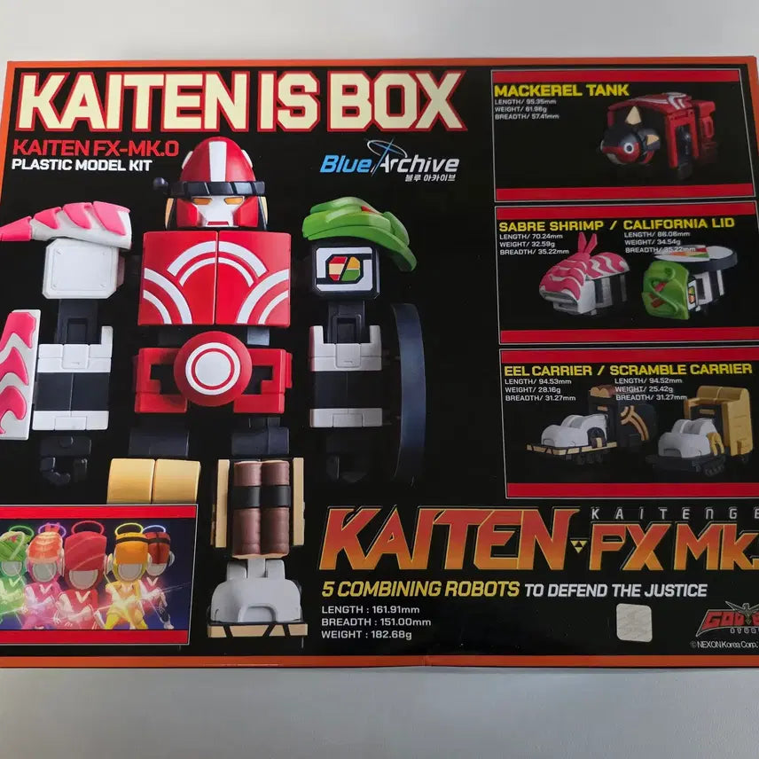 [BUNJANG] Blue Archive Kaiten-ger Plastic Model Kit + Genshin Impact Qiqi Acrylic Stand / 블루아카이브 카이텐저 프라모델 + 원신 치치 아크릴 스탠드