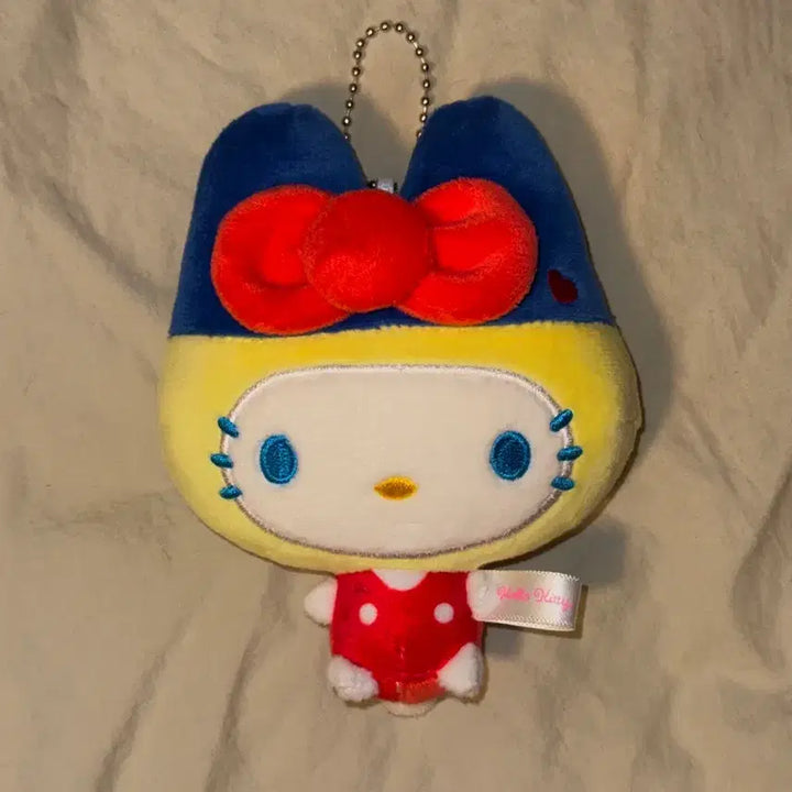 [BUNJANG] Sanrio x Tamagotchi Collaboration Hello Kitty Mamechi Plush Keychain / [새상품] 헬로키티 마메치 인형 키링 산리오x다마고치 콜라보 쿠지뽑기피규어고전문구