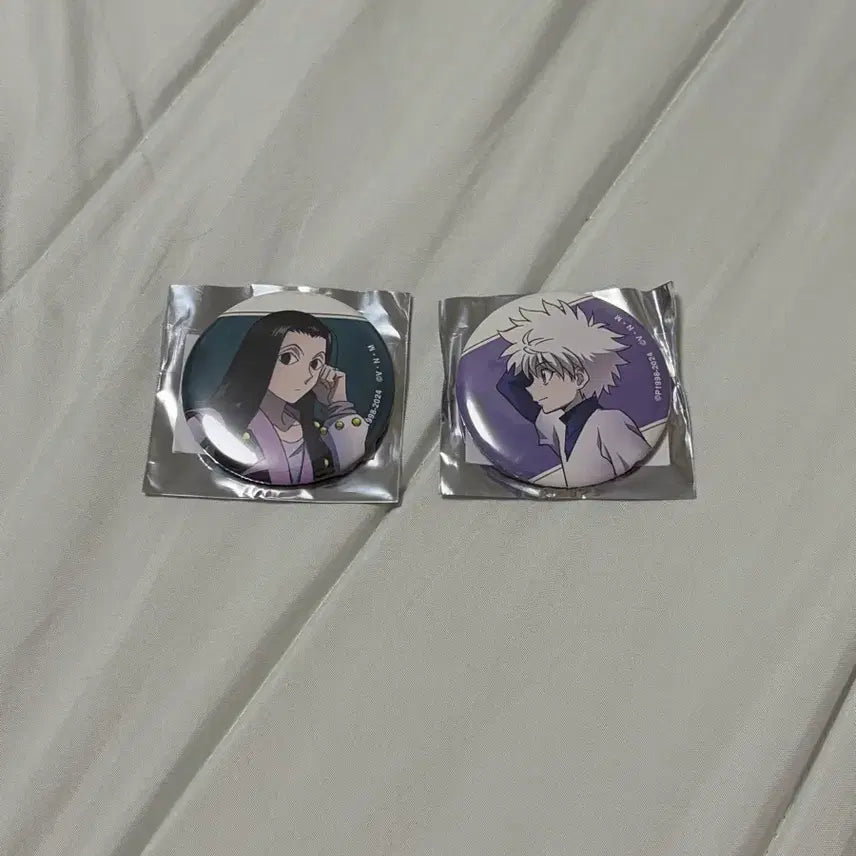 [BUNJANG] Hunter x Hunter Illumi Killua Can Badge Set / 헌터헌터 캔뱃지 이르미 키르아