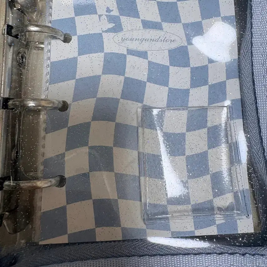 [BUNJANG] Checkerboard Pattern Photocard Binder / 바인더(포카 보관용)